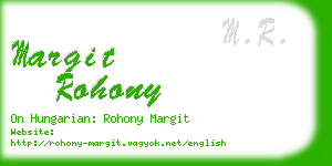 margit rohony business card